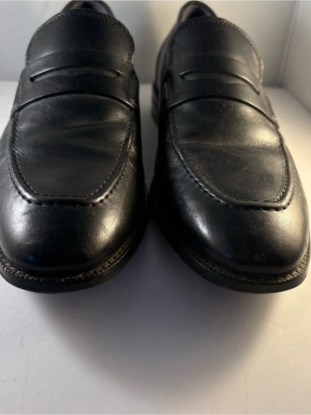 Cole Haan C29037 Size 8 M‎ Men's Warner Grand Penny Loafer Black Leather